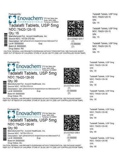 Tadalafil Tablets, USP  - Label - tadalafil label 5mg repack