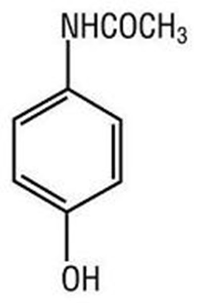 Chemical Structure For Acetaminophen. (2de6159f Figure 02)