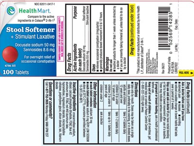 Docusate Sodium 50 mg Sennosides 8.6 mg (Stool With Laxative 8 6 mg Red Tablets Tcb 1)