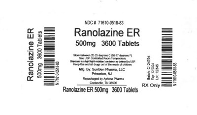 Bottle Label 500 mg - 71610 0518 83