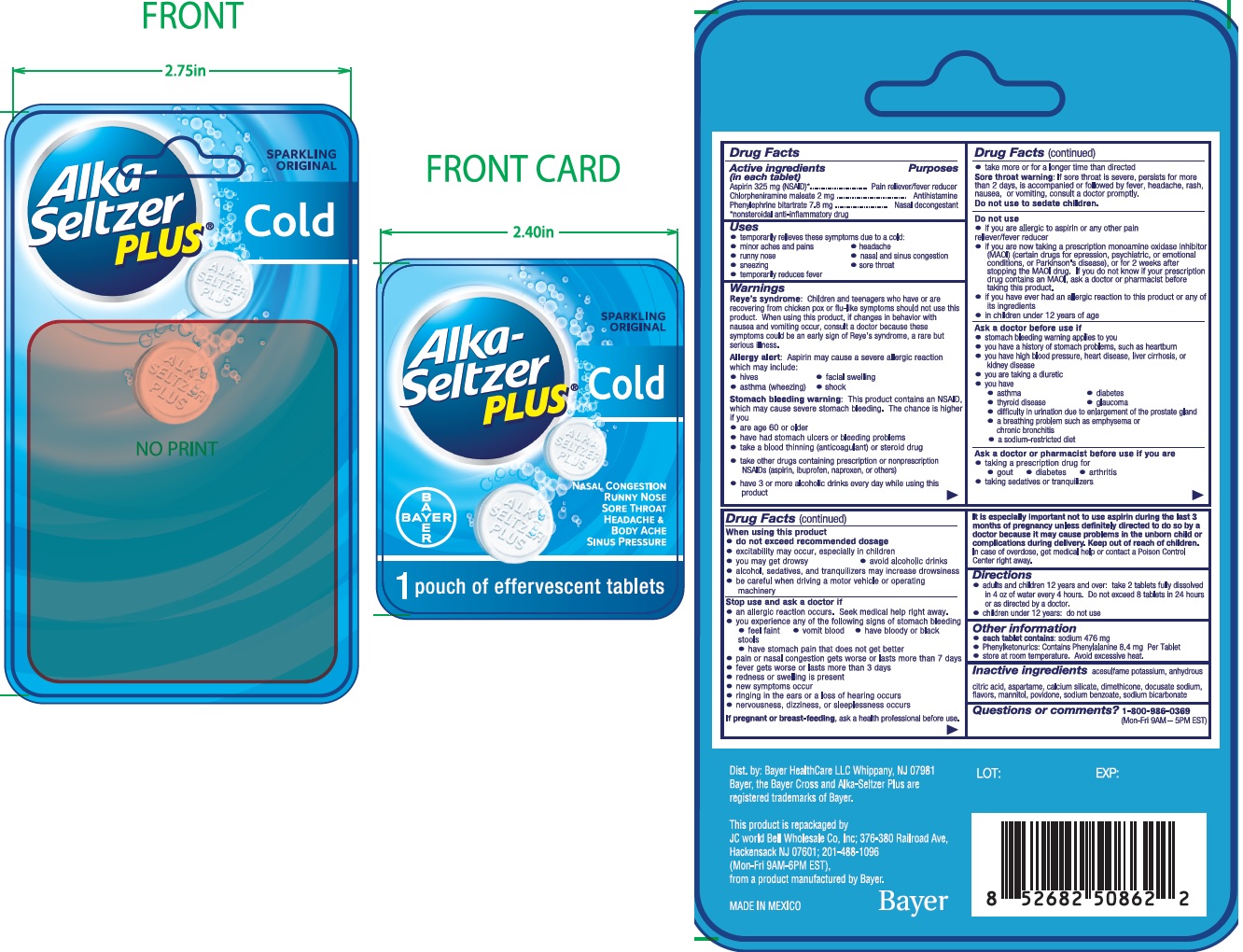 Product Images Alka Seltzer Plus 1s Blister Pack Photos - Packaging ...