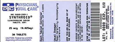 image of 0.025 mg package label - 3389