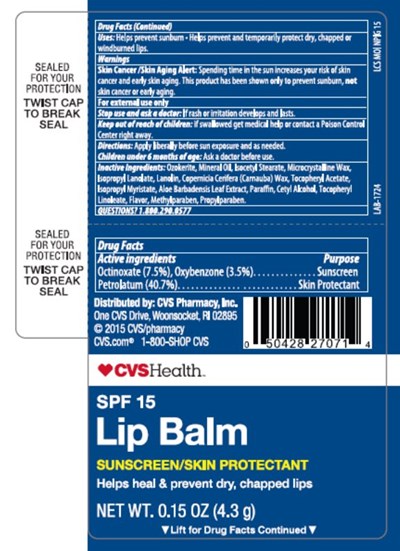 Cvs Health Moisture Spf 15 Extended Length Label (Image 01)