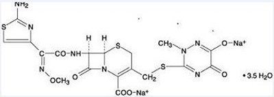 Ceftriaxone Chemical Structure (Structure)
