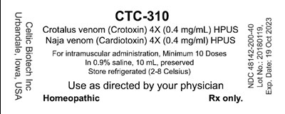 10 mL Vial Label (Ctc 310 01)