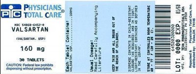 6452.jpg Valsartan Tablets USP 160 mg - 6452