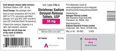 diclofenac-sodium-dr-tablets-usp-50mg-60s.jpg Diclofenac Sodium DR Tablets 50mg - NDC 72888-110-60 - 60 Tablets Label - diclofenac sodium dr tablets usp 50mg 60s