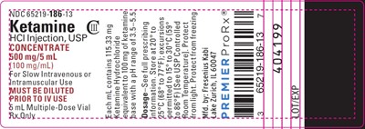 Package Label (PRINCIPAL DISPLAY – Ketamine HCl Injection, USP 5 mL Vial Label)
