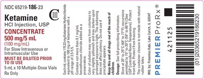 Package Label (PRINCIPAL DISPLAY – Ketamine HCl Injection, USP 5 mL Tray Label)
