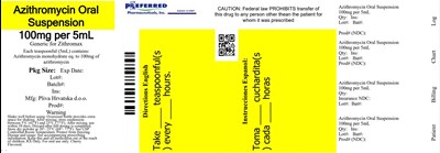 Azithromycin Oral Suspension 100mg Per 5ml (Image 2)
