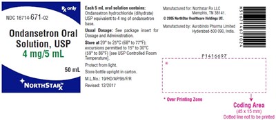 ondansetron-fig1.jpg PACKAGE LABEL-PRINCIPAL DISPLAY PANEL - 4 mg/5 mL (50 mL Bottle) - ondansetron fig1