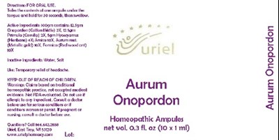 Aurumonopordonampules