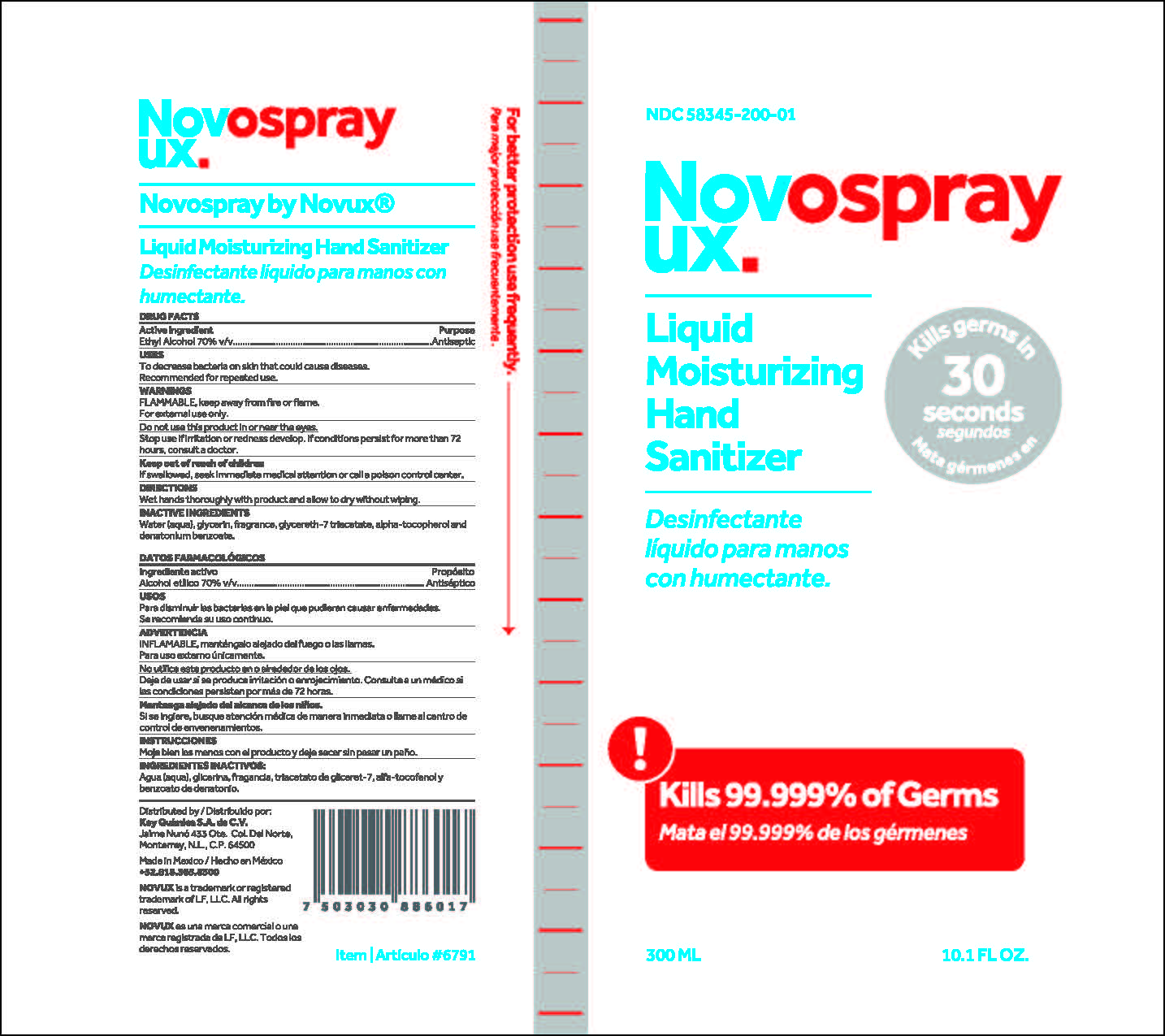 NDC 58345-200 Novospray Spray Topical