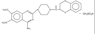 Chemical Structure - doxazosin str