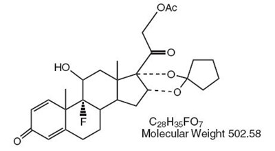 Chemical Structure - amcinonide 01