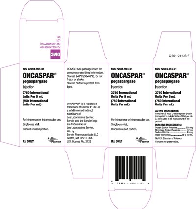PRINCIPAL DISPLAY PANEL - 5 mL Vial Carton - oncaspar 02
