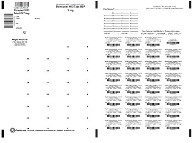 Donepezil 5mg Tab Bingo Card Label (Donepezil 5mg   10mg   Macleods 12)