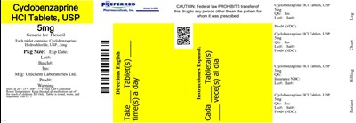 Cyclobenzaprine HCl Tablets, Usp 5mg (5cbe5633 F7a5 4357 Bb0d Ee421bd71c50 03)