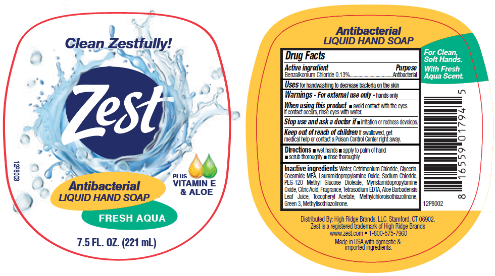 NDC 208901794 Zest Aqua Antibacterial Hand Zest Soap Topical