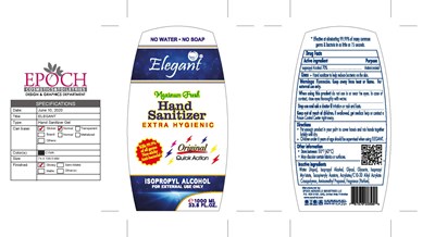 Label 5 (Eleg6 Hand Sanitizer Gel 1ltr Rev1 Page 001)