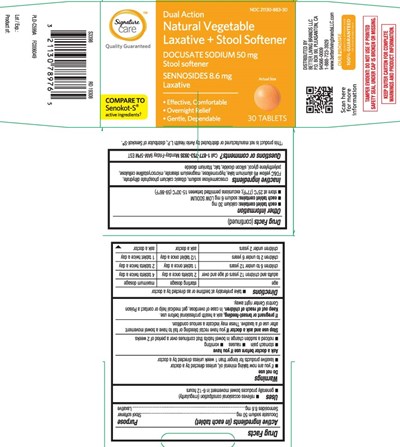 Docusate Sodium 50 mg, Sennosides 8.6 mg (Senna S Orange Tablets Tcb 1)