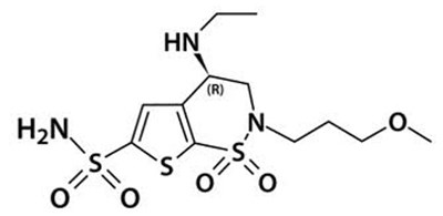 azopt-01.jpg Brinzolamide structural formula - azopt 01
