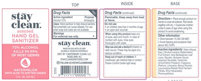 Packaging Label-Watermelon 2 FL.OZ - 377711000057 StayClean 2ozWatermelon