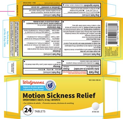 Walgreens 44-198 (Walgreens 44 198 Motion Sickness 1)