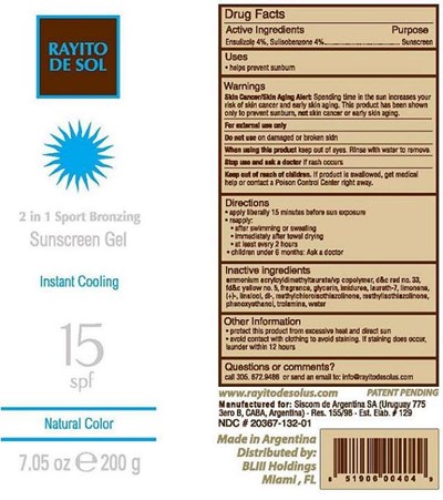Cylinder Bottle Label (Rayito De Sol Spf15 Naturalcylinder Gel 02)