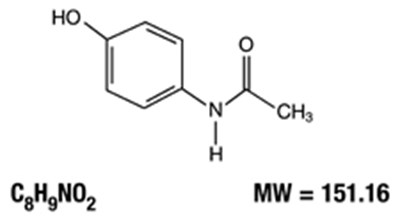 Acetaminophen Structure Formula (S 02)