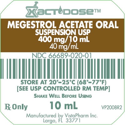 megestrol-4.jpg PRINCIPAL DISPLAY PANEL - 10 mL Cup Label - megestrol 4