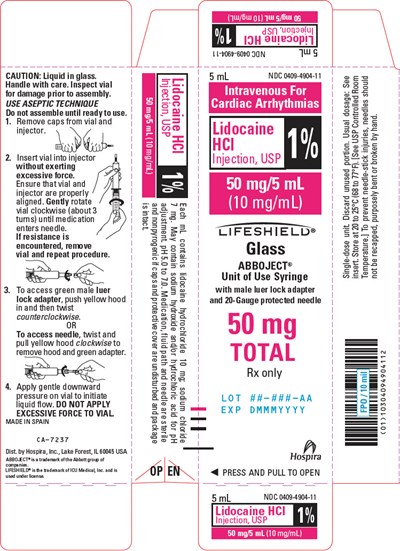 PRINCIPAL DISPLAY PANEL -  50 mg/5 mL Syringe Carton - lidocaine hydrochloride 06