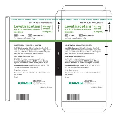 DL5009 Folding Carton - levetiracetam in sodium chloride injection 13