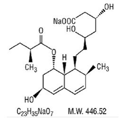 Structure (Pravastatin Sodium Teva 1)