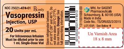 Package Label – Principal Display Panel – Vial Label (Vas03 0000 02)