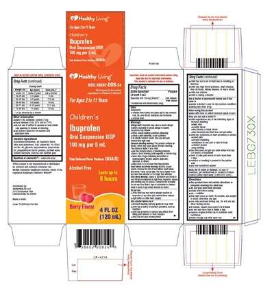 PACKAGE LABEL-PRINCIPAL DISPLAY PANEL 4 FL OZ (120 mL) Carton Label - ibuprofen berry fig2