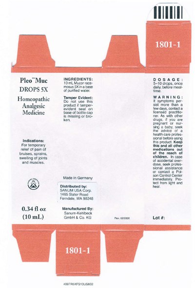 Principal Display Panel- 10 mL Carton (Pleo Muc 02)
