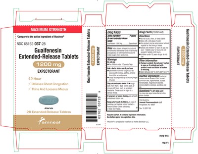 1200mg Blister Carton (Guaifenesin Extended Release Tablets 8)