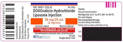 Vial Label (Doxorubicin HCL Liposome Injection 50mg/25ml)