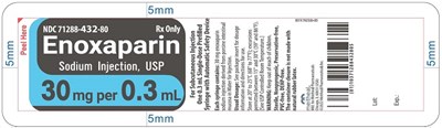 eno0f-0001-10.jpg Principal Display Panel – Enoxaparin Sodium Injection, USP 30 mg Blister Pack Label - eno0f 0001 10