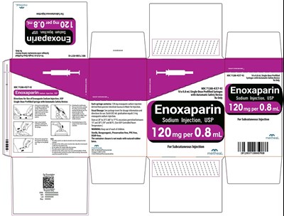 eno0f-0001-21.jpg Principal Display Panel – Enoxaparin Sodium Injection, USP 120 mg Carton - eno0f 0001 21