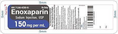 eno0f-0001-22.jpg Principal Display Panel – Enoxaparin Sodium Injection, USP 150 mg Blister Pack Label - eno0f 0001 22