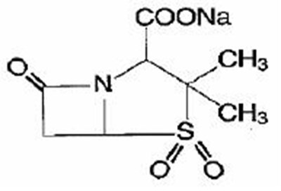 Sulbactam Sodium Chemical Structure (Ampisulbactam Str2)