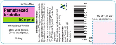 Pemetrexed For Injection, 500mg/vial- Container Label (E6c9e0de 4141 4daf 9bab 31d6c394a168 12)