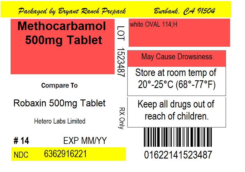 NDC 636291622 Methocarbamol Tablet Oral