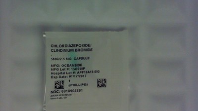Chlordiazepoxide/clidinium 5/2.5 mg Capsule (6918904891)