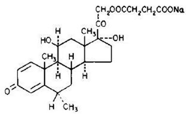 Chemical Structure (Methylprednisolone Sodium Succinate For Injection 1)