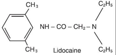 Chemical Structure - lidocaine 01
