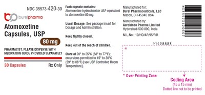 PACKAGE LABEL-PRINCIPAL DISPLAY PANEL - 80 mg (30 Capsules Bottle) - atomoxetine fig7