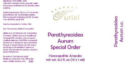 Parathyreoideaaurumspecialorderampules